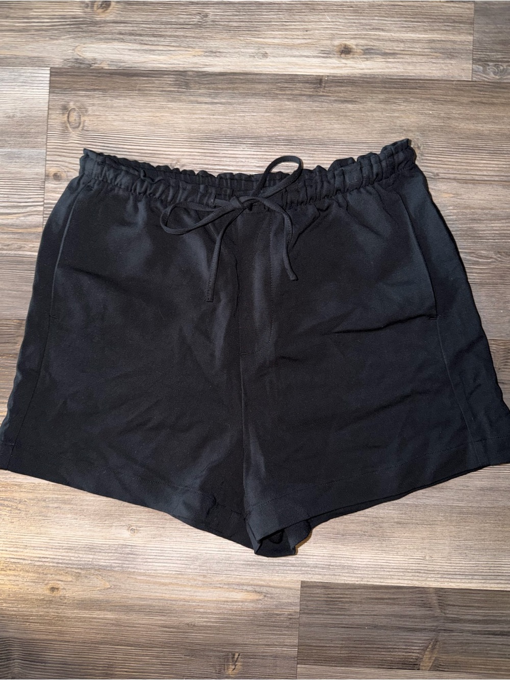 2/$13 a new day Black Elastic-Waist Shorts